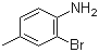 structure of CAS# 583-68-6, 2-Bromo-4-methylaniline;2-Bromo-p-toluidine; 4-Amino-3-bromotoluene