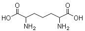 structure of CAS# 583-93-7, 2,6-Diaminoheptanedioic acid;2,6-Diaminopimelic acid; Diaminopimelic acid; NSC 45225; alpha,alpha'-Diaminopimelic acid; alpha,epsilon-Diaminopimelic acid