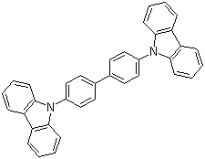 structure of CAS# 58328-31-7, 4,4'-Bis(N-carbazolyl)-1,1'-biphenyl;4,4'-Bis(9-carbazolyl)-1,1'-biphenyl; 4,4-N, N'-Dicarbazole-1,1'-biphenyl; DCBP
