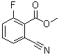 structure of CAS# 58332-01-7, Methyl 2-cyano-6-fluorobenzoate