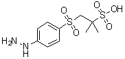 1-[(4-Hydrazinophenyl)sulfonyl]-2-methyl-2-propanesulfonic acid molecular structure (CAS 58370-36-8)