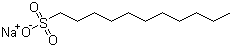 Sodium 1-undecanesulfonate molecular structure (CAS 5838-34-6)