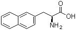 structure of CAS# 58438-03-2, 3-(2-Naphthyl)-L-alanine;(R)-2-Amino-3-naphthalene-2-yl-propionic acid