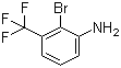 structure of CAS# 58458-10-9, 3-Amino-2-bromobenzotrifluoride;2-Bromo-3-(trifluoromethyl)aniline
