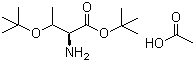 O-tert-Butyl-L-threonine tert-butyl ester acetate salt molecular structure (CAS 5854-77-3)