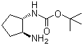 结构式 CAS# 586961-34-4, N-[(1S,2S)-2-氨基环戊基]氨基甲酸叔丁酯