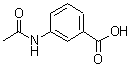 3-乙酰氨基苯甲酸分子结构 (CAS 587-48-4)