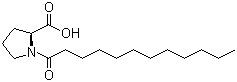 structure of CAS# 58725-39-6, N-Dodecanoyl-L-proline;1-(1-Oxododecyl)-L-proline; 1-Dodecanoylpyrrolidine-2-carboxylic acid