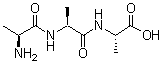 structure of CAS# 5874-90-8, L-Alanyl-L-alanyl-L-alanine;L-Ala-L-ala-L-ala; L-Alanine trimer; L-Alanine-L-alanine-L-alanine; L-Alanyl-L-alanyl-L-alanine; Tri-L-alanine; Trialanine