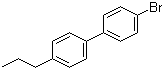 结构式 CAS# 58743-81-0, 4-溴-4'-丙基联苯; 对溴丙基联苯