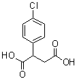 structure of CAS# 58755-91-2, 2-(4-Chlorophenyl)succinic acid;p-Chlorophenylsuccinic acid; alpha-(p-Chlorophenyl)succinic acid