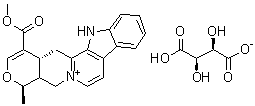Serpentine hydrogen tartrate molecular structure (CAS 58782-36-8)