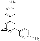 structure of CAS# 58788-79-7, 1,3-Bis(4-aminophenyl)adamantane;4,4'-Tricyclo[3.3.1.1(3,7)]decane-1,3-diylbisbenzenamine; 1,3-Bis(p-aminophenyl)adamantane