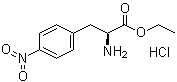 structure of CAS# 58816-66-3, 4-Nitro-L-phenylalanine ethyl ester monohydrochloride