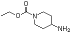 structure of CAS# 58859-46-4, Ethyl 4-amino-1-piperidinecarboxylate;4-Amino-1-(ethoxycarbonyl)piperidine