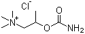 结构式 CAS# 590-63-6, 氯贝胆碱; 氯化氨甲酰甲胆碱; 2-[(氨基甲酰)氧基]-N,N,N-三甲基-1-丙铵氯化物