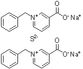 3-Carboxy-1-(phenylmethyl)-Pyridinium sulfide (2:1) disodium salt molecular structure (CAS 59035-86-8)