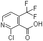 结构式 CAS# 590371-81-6, 2-氯-4-(三氟甲基)烟酸