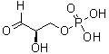 D-Glyceraldehyde 3-phosphate molecular structure (CAS 591-57-1)