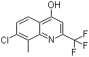 structure of CAS# 59108-10-0, 7-Chloro-8-methyl-2-(trifluoromethyl)quinolin-4-ol