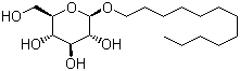 Dodecyl-beta-D-glucopyranoside molecular structure (CAS 59122-55-3)