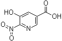 结构式 CAS# 59288-43-6, 6-硝基-5-羟基烟酸