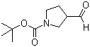 structure of CAS# 59379-02-1, 1-Boc-3-pyrrolidinecarbaldehyde;N-Boc-3-formylpyrrolidine; 3-Formyl-pyrrolidine-1-carboxylic acid tert-butyl ester; tert-Butyl 3-formylpyrrolidine-1-carboxylate