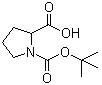 Pyrrolidine-1,2-dicarboxylic acid 1-tert-butyl ester molecular structure (CAS 59433-50-0)