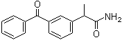 structure of CAS# 59512-16-2, Ketoprofen amide;3-Benzoyl-alpha-methylbenzeneacetamide