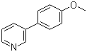 3-(4-Methoxyphenyl)pyridine molecular structure (CAS 5958-02-1)