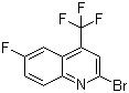 structure of CAS# 596845-30-6, 2-Bromo-6-fluoro-4-(trifluoromethyl)quinoline