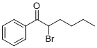2-Bromo-1-phenyl-1-hexanone molecular structure (CAS 59774-06-0)