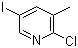 2-Chloro-5-iodo-3-methylpyridine molecular structure (CAS 59782-89-7)