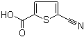 结构式 CAS# 59786-39-9, 5-氰基噻吩-2-羧酸