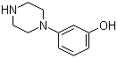 结构式 CAS# 59817-32-2, 3-(1-哌嗪基)苯酚; 间羟基苯基哌嗪
