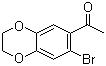 结构式 CAS# 59820-90-5, 1-(7-溴-2,3-二氢-1,4-苯并二氧六环-6-基)乙酮