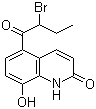 5-(2-Bromo-1-oxobutyl)-8-hydroxy-2(1H)-quinolinone molecular structure (CAS 59827-93-9)