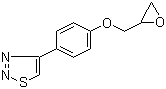4-[4-(Oxiran-2-ylmethoxy)phenyl]-1,2,3-thiadiazole molecular structure (CAS 59834-07-0)