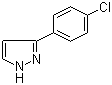 structure of CAS# 59843-58-2, 3-(4-Chlorophenyl)-1H-pyrazole