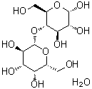 structure of CAS# 5989-81-1, 4-O-beta-D-Galactopyranosyl-alpha-D-glucopyranose monohydrate;Pharmatose 150M; Pharmatose 325; Pharmatose 50M; Pharmatose 90M; Pharmatose DCL 11; Zeparox