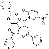 5-Nitro-1-(2,3,5-tri-O-benzoyl-beta-D-ribofuranosyl)-2(1H)-pyridinone molecular structure (CAS 59892-37-4)