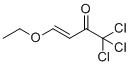 结构式 CAS# 59938-07-7, (E)-1,1,1-三氯-4-乙氧基丁-3-烯-2-酮