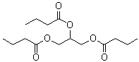 结构式 CAS# 60-01-5, 三丁酸甘油酯