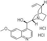结构式 CAS# 60-93-5, 盐酸奎宁; 二盐酸奎宁