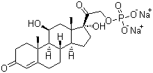 Hydrocortisone sodium phosphate molecular structure (CAS 6000-74-4)