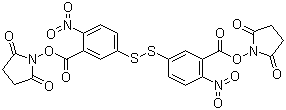 结构式 CAS# 60129-38-6, 3,3'-二硫双(6-硝基苯甲酸)双琥珀酸亚胺酯