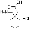 Gabapentin hydrochloride molecular structure (CAS 60142-95-2)