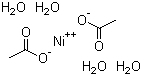 Nickel(II) acetate tetrahydrate molecular structure (CAS 6018-89-9)