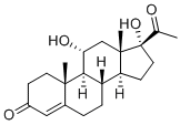 (11alpha)-11,17-Dihydroxy-pregn-4-ene-3,20-dione molecular structure (CAS 603-98-5)