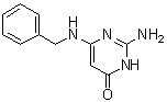 2-Amino-6-[(phenylmethyl)amino]-4(1H)-pyrimidinone molecular structure (CAS 60308-49-8)